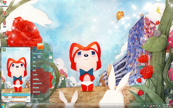 阿狸的梦幻世界Win8主题