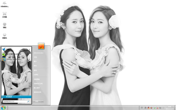 郑秀研郑秀晶Win8姐妹花主题