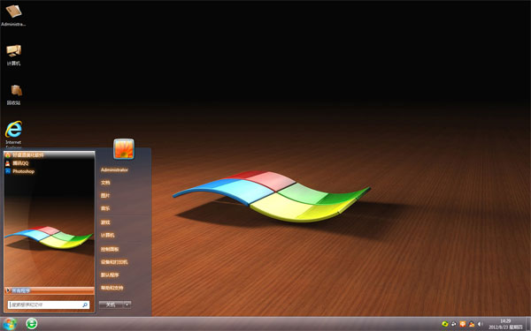 经典木质地板Win8简洁壁纸
