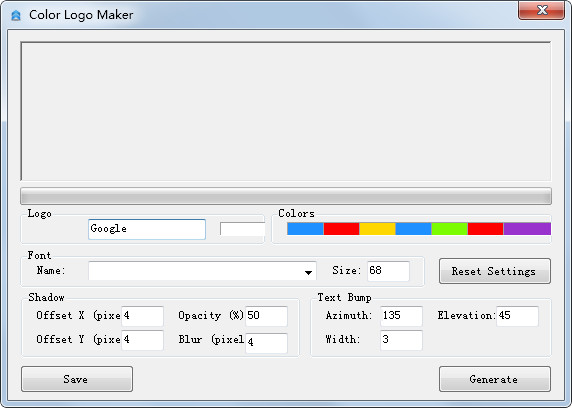 Color Logo Maker(彩字Logo制作软件) V1.0.2 绿色英文版