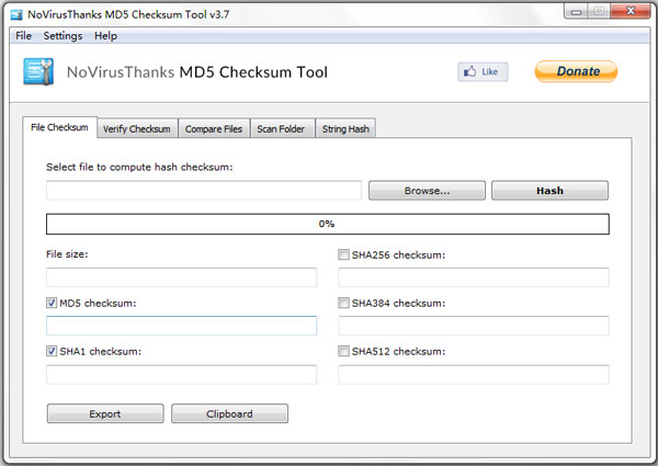 NoVirusThanks MD5(md5文件校验工具) V3.7