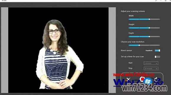 微软发布Kinect驱动《3D扫描》Windows商店 适配win10/win8.1技术员联盟旗舰版系统